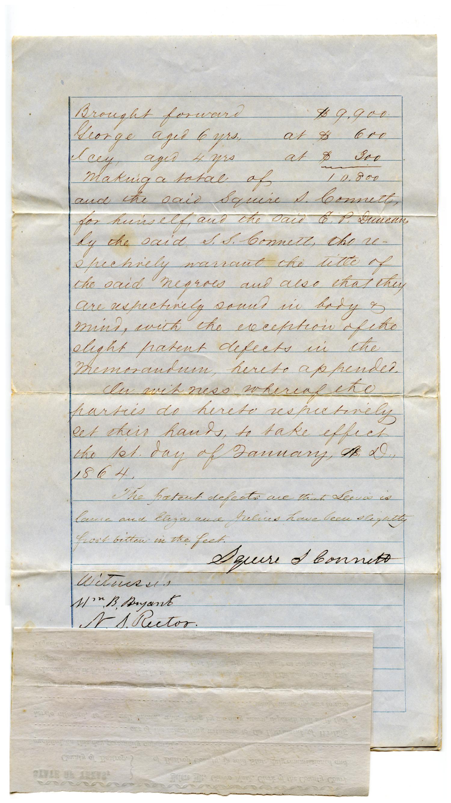 [Agreement for Sale of Multiple Enslaved People]
                                                
                                                    [Sequence #]: 4 of 5
                                                