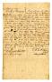 Thumbnail image of item number 1 in: '[Agreement for sale of Hercules, an enslaved boy]'.