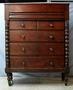 Primary view of [Empire style chest of drawers, Pine, dark finish]