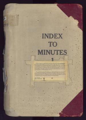 Travis County Clerk Records: Index To Civil Minutes 1