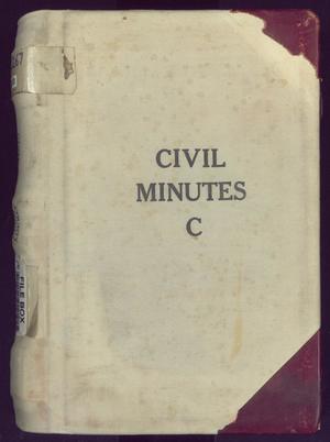 Primary view of object titled 'Travis County Clerk Records: County Court Civil Minutes C'.