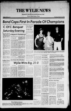 The Wylie News (Wylie, Tex.), Vol. 32, No. 18, Ed. 1 Thursday, October 18, 1979