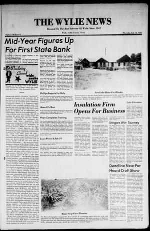 Primary view of The Wylie News (Wylie, Tex.), Vol. 30, No. 4, Ed. 1 Thursday, July 14, 1977