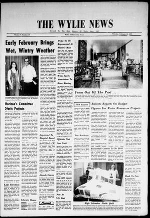 The Wylie News (Wylie, Tex.), Vol. 27, No. 34, Ed. 1 Thursday, February 13, 1975