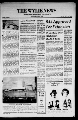 The Wylie News (Wylie, Tex.), Vol. 30, No. 17, Ed. 1 Thursday, October 13, 1977