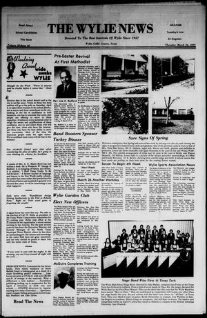 The Wylie News (Wylie, Tex.), Vol. 29, No. 39, Ed. 1 Thursday, March 24, 1977