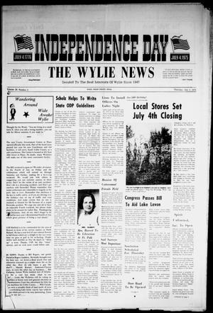 Primary view of object titled 'The Wylie News (Wylie, Tex.), Vol. 28, No. 2, Ed. 1 Thursday, July 3, 1975'.