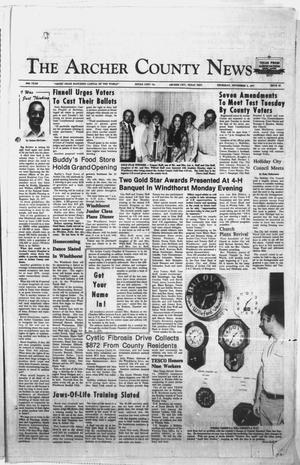 The Archer County News (Archer City, Tex.), Vol. 60, No. 44, Ed. 1 Thursday, November 3, 1977