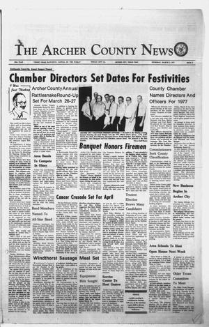 The Archer County News (Archer City, Tex.), Vol. 60, No. 9, Ed. 1 Thursday, March 3, 1977