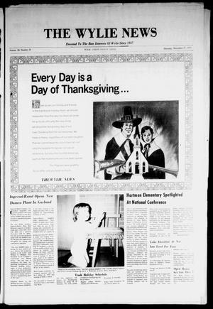 Primary view of object titled 'The Wylie News (Wylie, Tex.), Vol. 28, No. 23, Ed. 1 Thursday, November 27, 1975'.