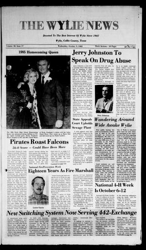 The Wylie News (Wylie, Tex.), Vol. 38, No. 17, Ed. 1 Wednesday, October 9, 1985