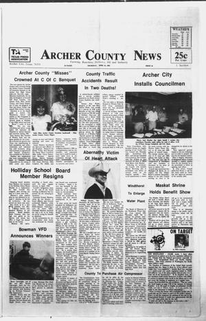 Primary view of object titled 'Archer County News (Archer City, Tex.), No. 16, Ed. 1 Thursday, April 16, 1981'.