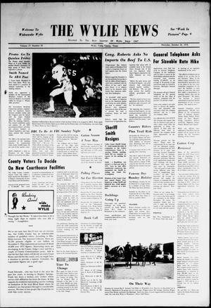 The Wylie News (Wylie, Tex.), Vol. 27, No. 18, Ed. 1 Thursday, October 24, 1974