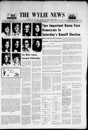 The Wylie News (Wylie, Tex.), Vol. 26, No. 49, Ed. 1 Thursday, May 30, 1974