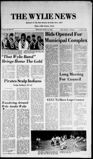 The Wylie News (Wylie, Tex.), Vol. 38, No. 18, Ed. 1 Wednesday, October 16, 1985