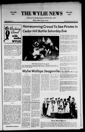 Primary view of object titled 'The Wylie News (Wylie, Tex.), Vol. 32, No. 14, Ed. 1 Thursday, September 20, 1979'.