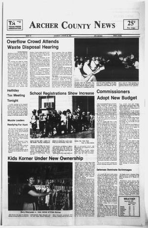 Archer County News (Archer City, Tex.), No. 35, Ed. 1 Thursday, August 30, 1984