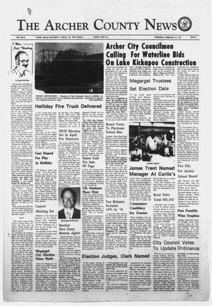 The Archer County News (Archer City, Tex.), Vol. 60TH YEAR, No. 7, Ed. 1 Thursday, February 17, 1977