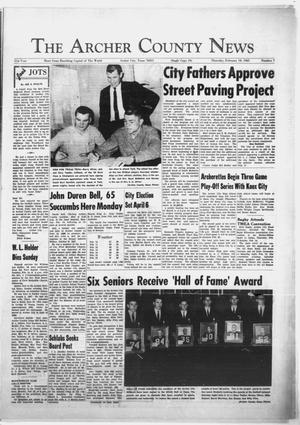 The Archer County News (Archer City, Tex.), Vol. 51, No. 7, Ed. 1 Thursday, February 18, 1965