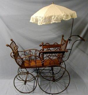 [Baby buggy with parasol]