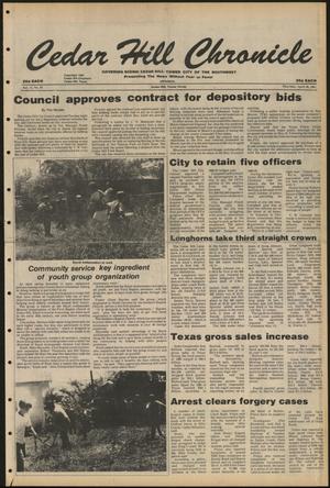 Primary view of object titled 'Cedar Hill Chronicle (Cedar Hill, Tex.), Vol. 17, No. 33, Ed. 1 Thursday, April 30, 1981'.