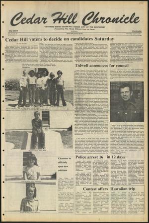 Primary view of object titled 'Cedar Hill Chronicle (Cedar Hill, Tex.), Vol. 17, No. 29, Ed. 1 Thursday, April 2, 1981'.