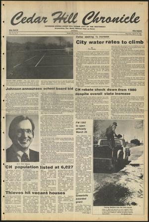Primary view of object titled 'Cedar Hill Chronicle (Cedar Hill, Tex.), Vol. 17, No. 27, Ed. 1 Thursday, March 19, 1981'.