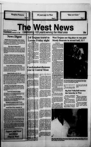 Primary view of object titled 'The West News (West, Tex.), Vol. 103, No. 37, Ed. 1 Thursday, September 16, 1993'.