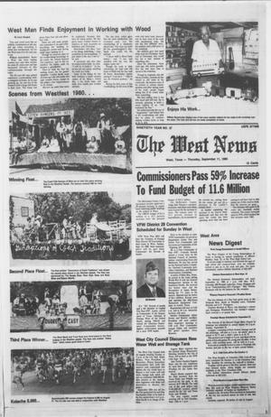 Primary view of object titled 'The West News (West, Tex.), Vol. 90, No. 37, Ed. 1 Thursday, September 11, 1980'.