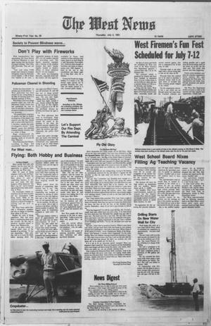 The West News (West, Tex.), Vol. 91, No. 26, Ed. 1 Thursday, July 2, 1981