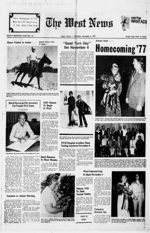 The West News (West, Tex.), Vol. 87, No. 44, Ed. 1 Thursday, November 3, 1977