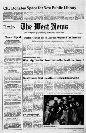 The West News (West, Tex.), Vol. 96, No. 37, Ed. 1 Thursday, September 11, 1986