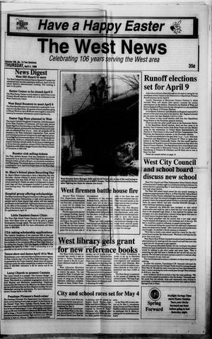 Primary view of object titled 'The West News (West, Tex.), Vol. 106, No. 14, Ed. 1 Thursday, April 4, 1996'.