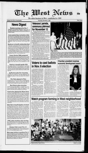 Primary view of object titled 'The West News (West, Tex.), Vol. 111, No. 44, Ed. 1 Thursday, November 1, 2001'.