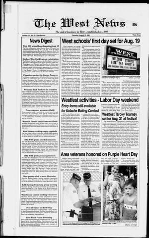 Primary view of object titled 'The West News (West, Tex.), Vol. 112, No. 33, Ed. 1 Thursday, August 15, 2002'.