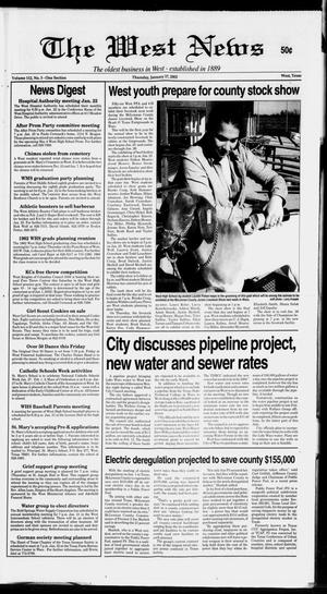 Primary view of object titled 'The West News (West, Tex.), Vol. 112, No. 3, Ed. 1 Thursday, January 17, 2002'.