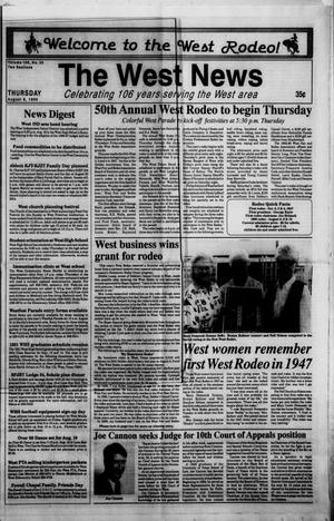 Primary view of object titled 'The West News (West, Tex.), Vol. 106, No. 33, Ed. 1 Thursday, August 8, 1996'.