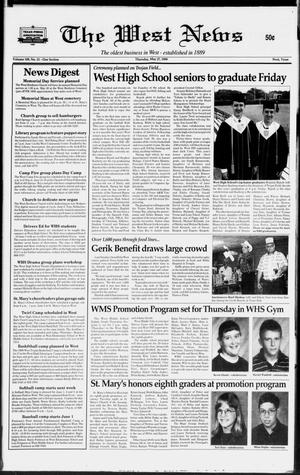 Primary view of object titled 'The West News (West, Tex.), Vol. 109, No. 21, Ed. 1 Thursday, May 27, 1999'.