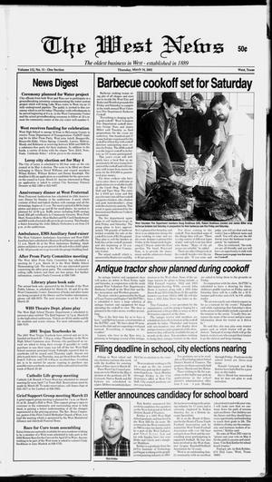 Primary view of object titled 'The West News (West, Tex.), Vol. 112, No. 11, Ed. 1 Thursday, March 14, 2002'.