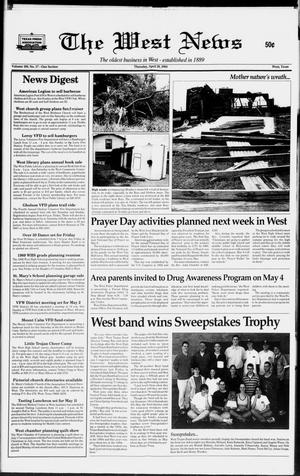 Primary view of object titled 'The West News (West, Tex.), Vol. 109, No. 17, Ed. 1 Thursday, April 29, 1999'.