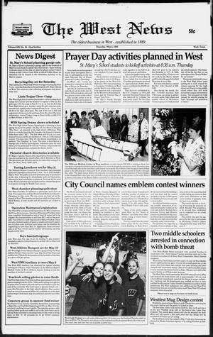 The West News (West, Tex.), Vol. 109, No. 18, Ed. 1 Thursday, May 6, 1999