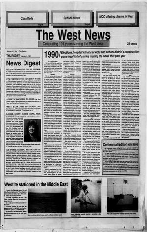 The West News (West, Tex.), Vol. 101, No. 1, Ed. 1 Thursday, January 3, 1991