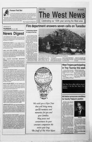 Primary view of object titled 'The West News (West, Tex.), Vol. 99, No. 52, Ed. 1 Thursday, December 28, 1989'.