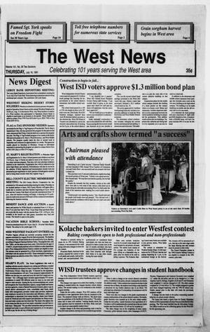 The West News (West, Tex.), Vol. 101, No. 29, Ed. 1 Thursday, July 18, 1991
