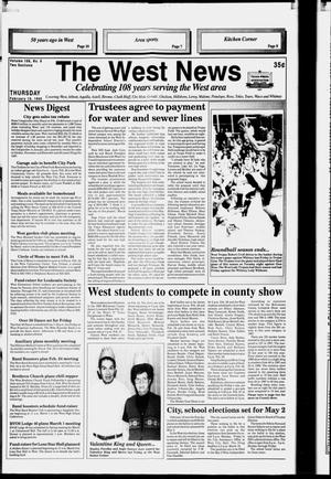 Primary view of object titled 'The West News (West, Tex.), Vol. 108, No. 8, Ed. 1 Thursday, February 19, 1998'.