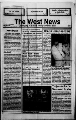 Primary view of object titled 'The West News (West, Tex.), Vol. 103, No. 39, Ed. 1 Thursday, September 30, 1993'.