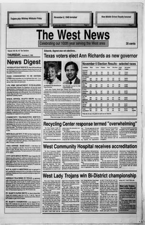 The West News (West, Tex.), Vol. 100, No. 45, Ed. 1 Thursday, November 8, 1990