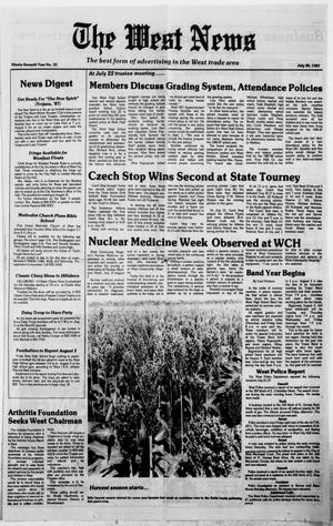 The West News (West, Tex.), Vol. 97, No. 31, Ed. 1 Thursday, July 30, 1987