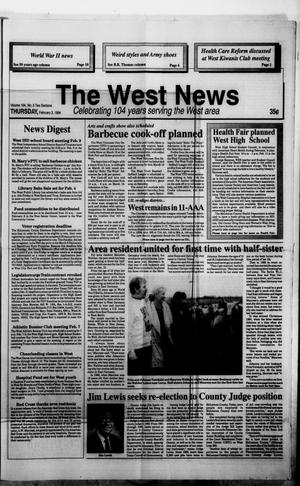 Primary view of object titled 'The West News (West, Tex.), Vol. 104, No. 5, Ed. 1 Thursday, February 3, 1994'.