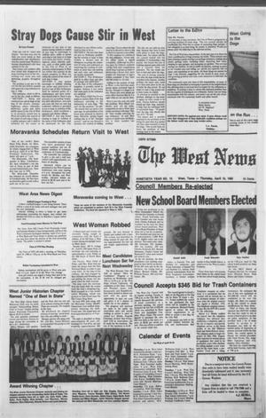 Primary view of object titled 'The West News (West, Tex.), Vol. 90, No. 15, Ed. 1 Thursday, April 10, 1980'.